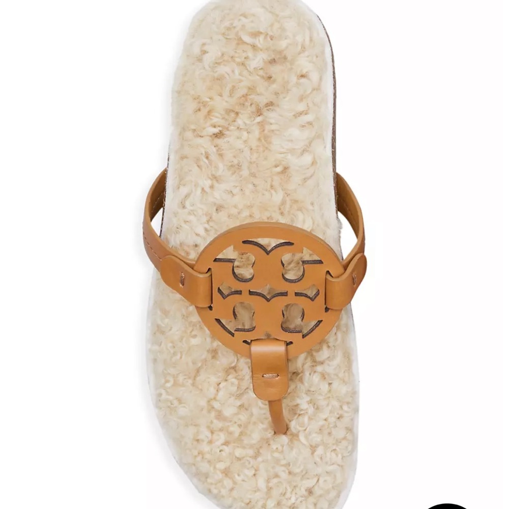 Tory Burch Miller Cloud Shearling Sandal